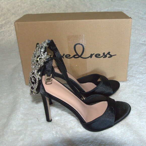 Luxedress Strappy Stilleto Sandals Women's sz 38 - Picture 6 of 7